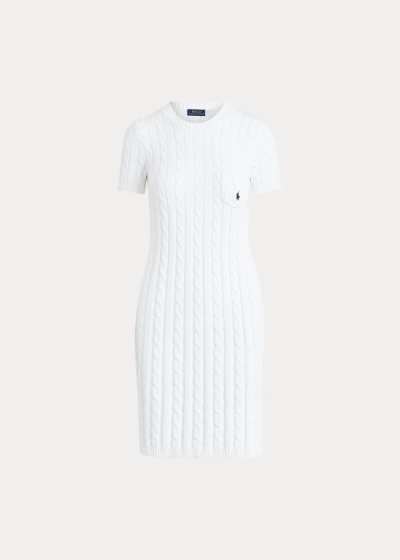 Women's Polo Ralph Lauren Cotton Short-Sleeve Dresses | 158047TVC